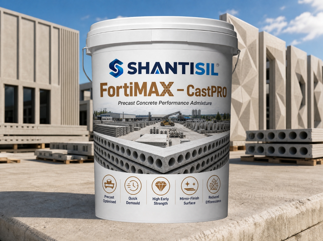Fortimax ShantiSil - Ultra Premium Concrete Densifiers & Construction Chemicals